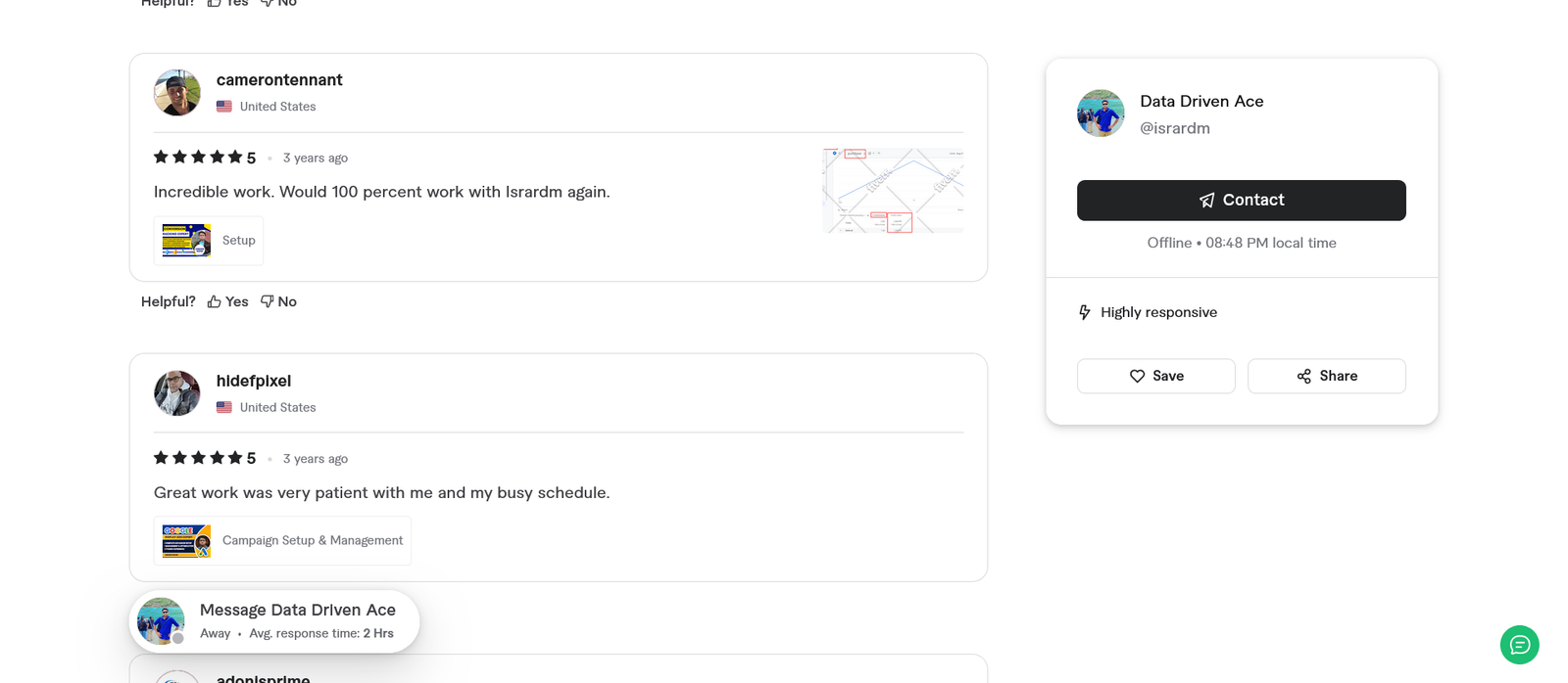 Screenshot 2026-03-28 at 20-48-12 Data Driven Ace Profile Fiverr
