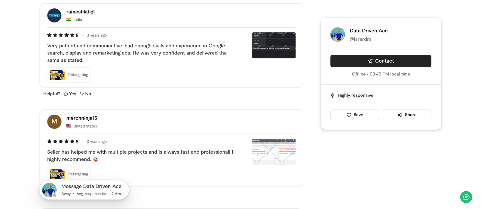 Screenshot 2026-03-28 at 20-49-15 Data Driven Ace Profile Fiverr