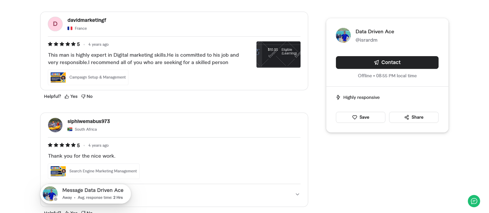 Screenshot 2026-03-28 at 20-55-16 Data Driven Ace Profile Fiverr