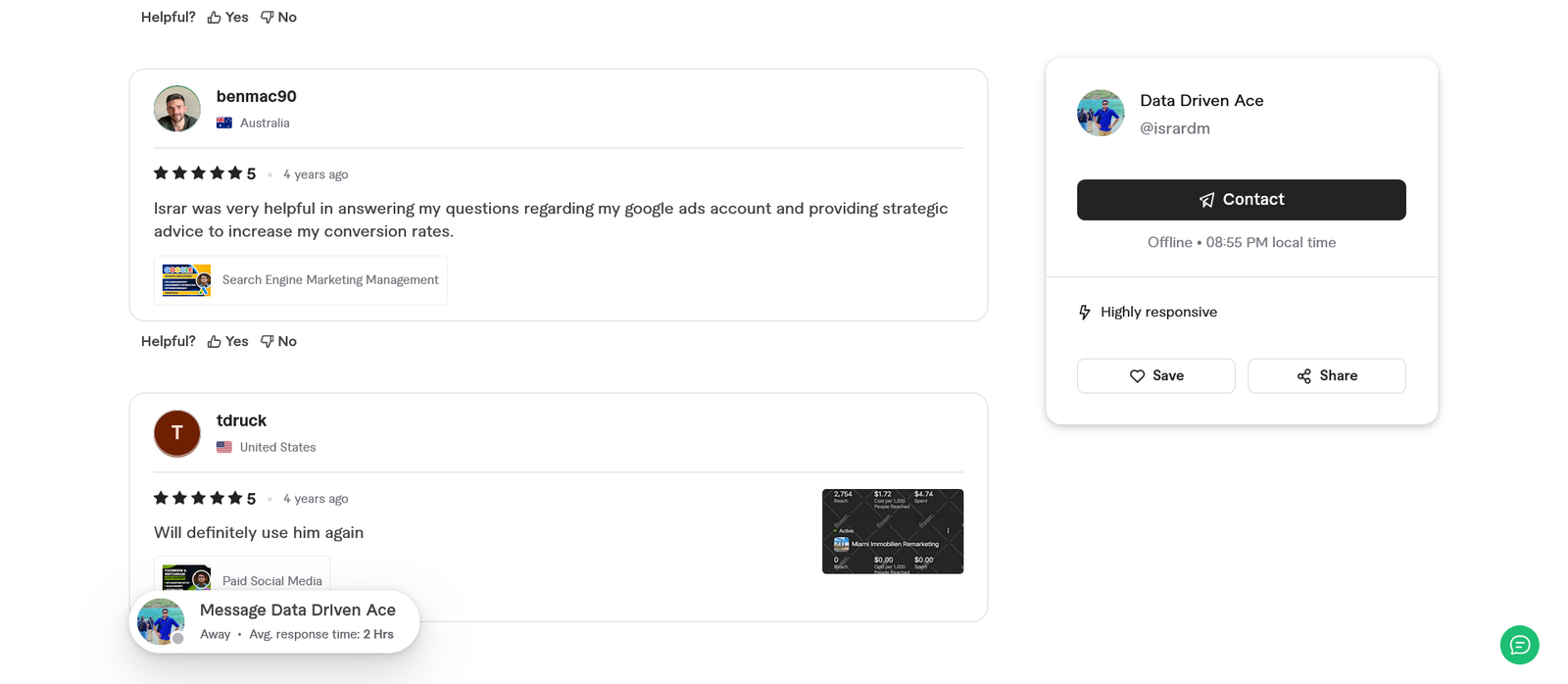 Screenshot 2026-03-28 at 20-55-51 Data Driven Ace Profile Fiverr