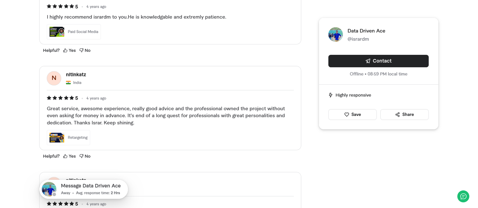 Screenshot 2026-03-28 at 20-59-50 Data Driven Ace Profile Fiverr